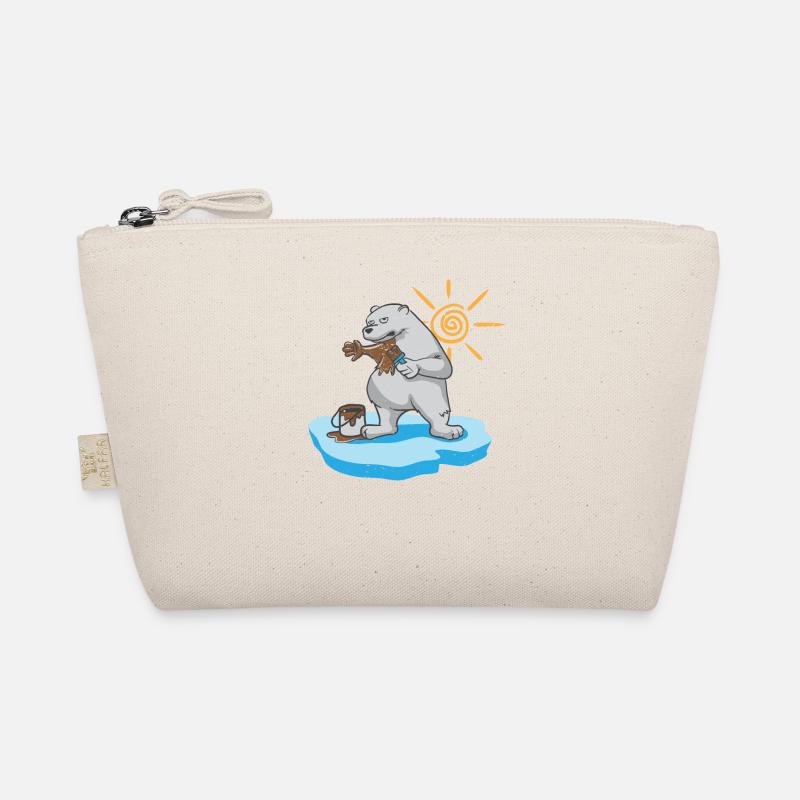 Umweltschutz Klimawandel Tag der Erde Eisbär Demo Bio-Täschchen