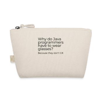 Why do Java programmers have to wear glasses? - Bio-Täschchen - Natur - Vorne