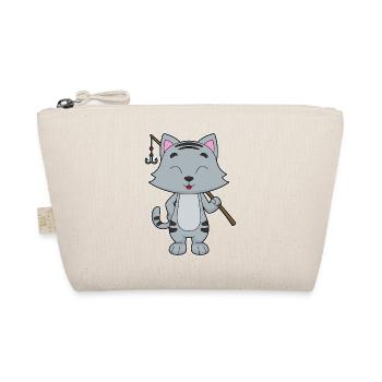Cat Angler Fishing Rod Fishing Rod - Organic Pouch - nature - Front