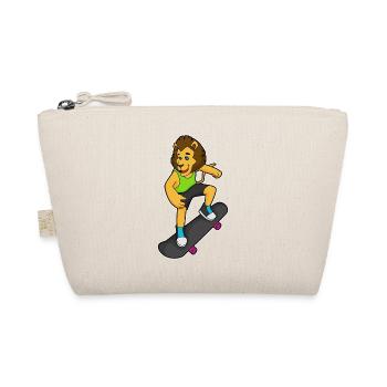 Lion Skater Skateboard - Organic Pouch - nature - Front