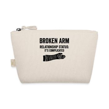 Gebrochener Arm - Bio-Täschchen - Natur - Vorne