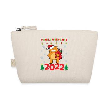 Noël en famille 2022 Drôle d’amoureux de Noël assorti - Trousse biologique - nature - Devant