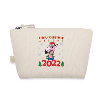 Noël en famille 2022 Drôle d’amoureux de Noël assorti - Trousse biologique - nature - Devant