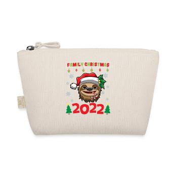 Noël en famille 2022 Drôle d’amoureux de Noël assorti - Trousse biologique - nature - Devant