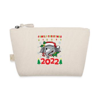 Noël en famille 2022 Drôle d’amoureux de Noël assorti - Trousse biologique - nature - Devant