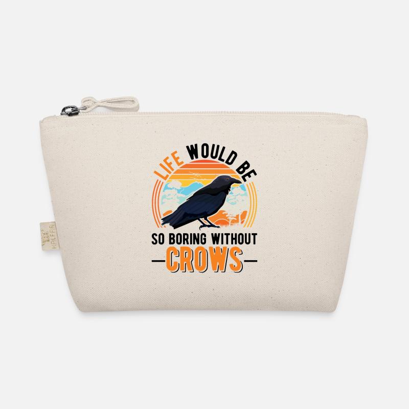Krähe Rabe Rabenkrähe Krähenhaltung Krähenzüchter - Bio-Täschchen - Natur