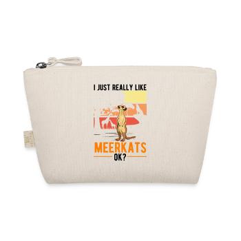 Meerkat Gift Meerkat - Organic Pouch - nature - Front