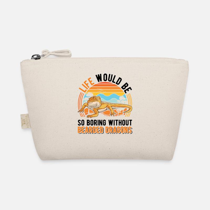 Bartagame Geschenk Bearded Dragon Pogona Bio-Täschchen