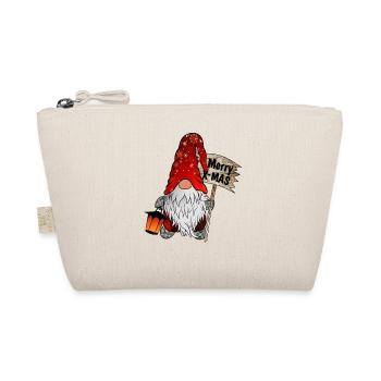 Christmas Dwarf Christmas Gnome Merry Christmas - Organic Pouch - nature - Front