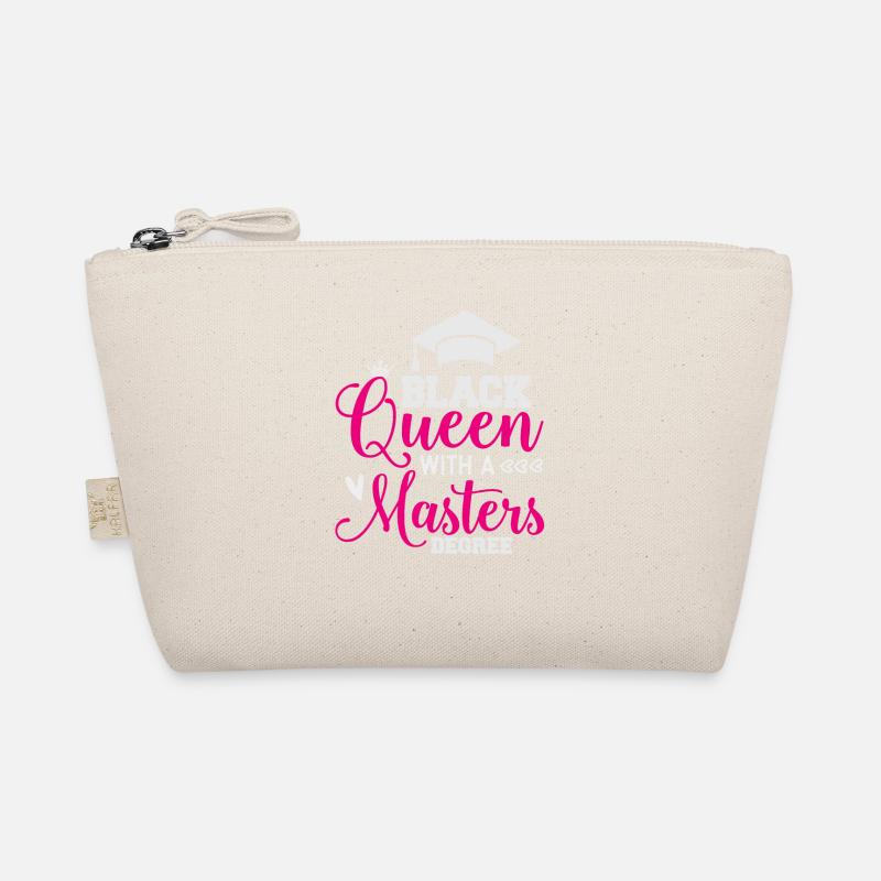 Schwarze Königin mit einer Master -Abschlussklasse Bio-Täschchen