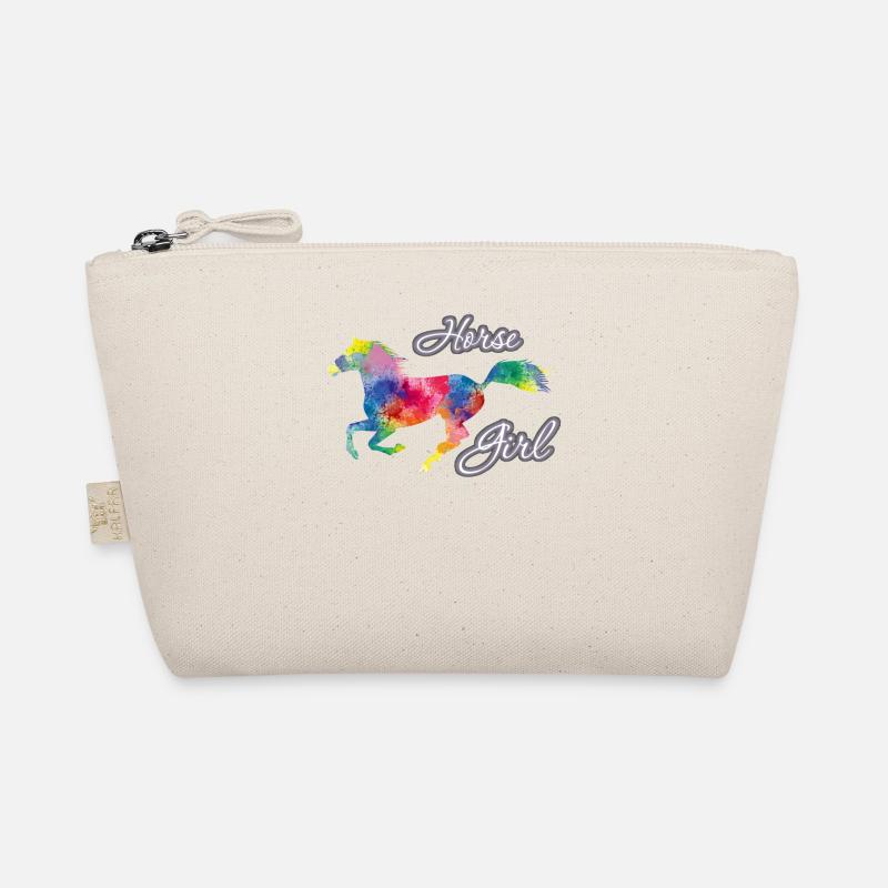 Pferd Mädchen Landfrau Mädchen Reiter Bio-Täschchen