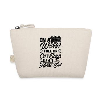 Rider Sayings Rider Horses - Organic Pouch - nature - Front