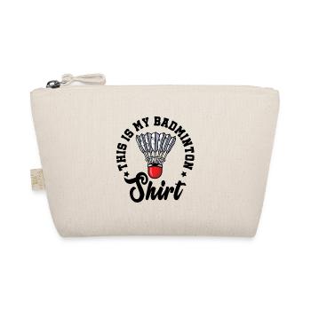 This Is My Badminton Shirt Badminton Player Shuttl - Bio-Täschchen - Natur - Vorne