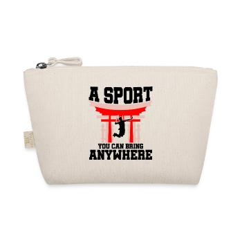 A Sport You Can Bring Anywhere Shuttlecock Badmint - Bio-Täschchen - Natur - Vorne