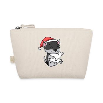 Husky Sibérien Chien Noël Sommeil Fatigué - Trousse biologique - nature - Devant