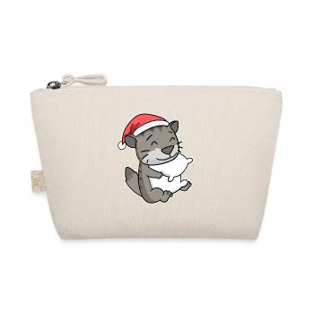 Chat sibérien Chat Noël Sommeil Fatigué - Trousse biologique - nature - Devant
