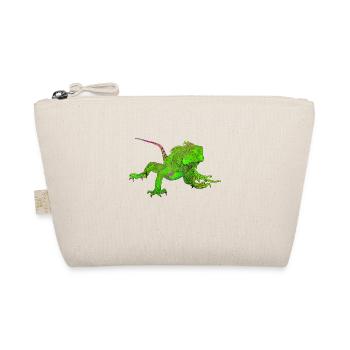 Colored drawing of an iguana - Organic Pouch - nature - Front