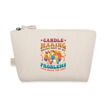 Candle Making Cat Lovers Candle Makers - Organic Pouch - nature - Front