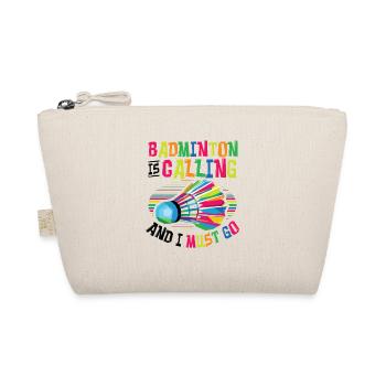 Badminton Ruft Badminton - Bio-Täschchen - Natur - Vorne