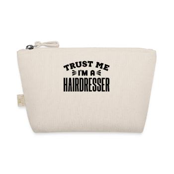 Friseurin Mit Herz Hairstylistin Frisöse Geschenk - Bio-Täschchen - Natur - Vorne