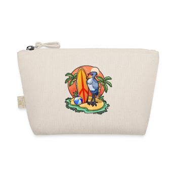 Lustige Schuhschnabel Surf Liebhaber Cool Surfbrett Surfen - Bio-Täschchen - Natur - Vorne