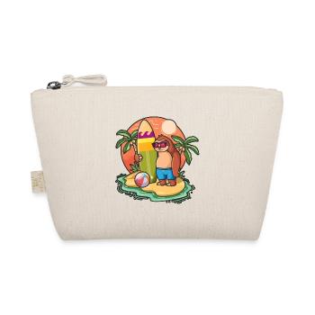 Drôle de paresseux Surf Lovers Cool Planche de surf Surf Pun - Trousse biologique - nature - Devant