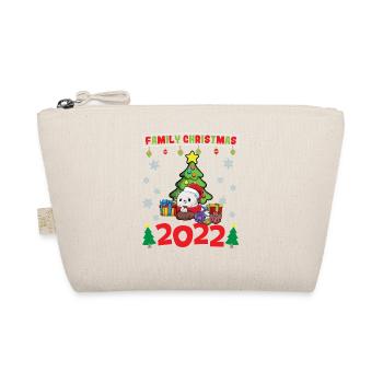 Noël en famille 2022 Drôle d’amoureux de Noël assorti - Trousse biologique - nature - Devant