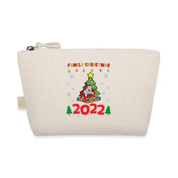 Noël en famille 2022 Drôle d’amoureux de Noël assorti - Trousse biologique - nature - Devant