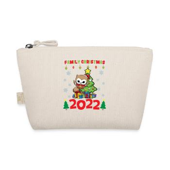 Noël en famille 2022 Drôle d’amoureux de Noël assorti - Trousse biologique - nature - Devant