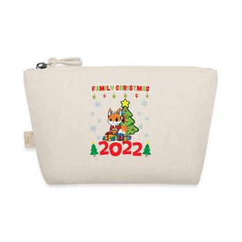 Noël en famille 2022 Drôle d’amoureux de Noël assorti - Trousse biologique - nature - Devant