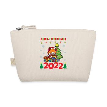 Noël en famille 2022 Drôle d’amoureux de Noël assorti - Trousse biologique - nature - Devant