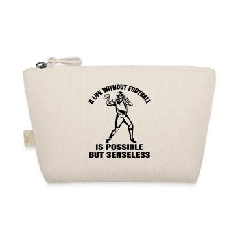 Footballfan Footballtrainer American Football - Bio-Täschchen - Natur - Vorne