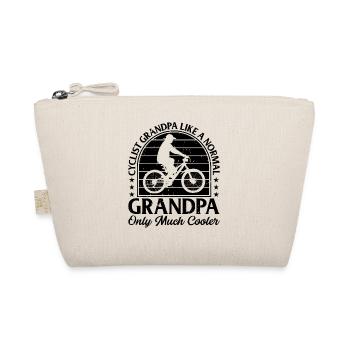 Cyclist Grandpa Like A Normal Grandpa Only Much Co - Organic Pouch - nature - Front