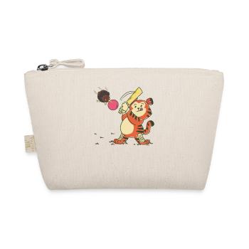 Cricketer with Kiwi bird cricket game - Organic Pouch - nature - Front