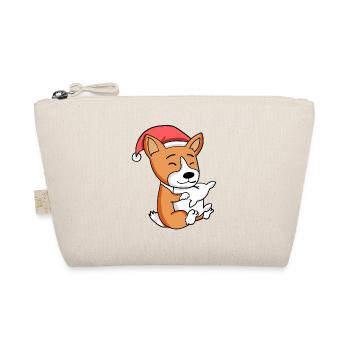 Gallois Corgi Pembroke Chien Noël Sommeil - Trousse biologique - nature - Devant