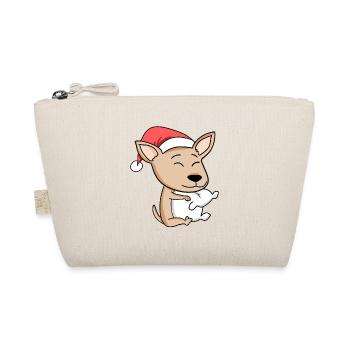 Chihuahua Chien Noël Sommeil Fatigué - Trousse biologique - nature - Devant
