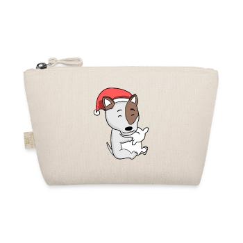 Bull Terrier Chien Noël Sommeil Fatigué - Trousse biologique - nature - Devant