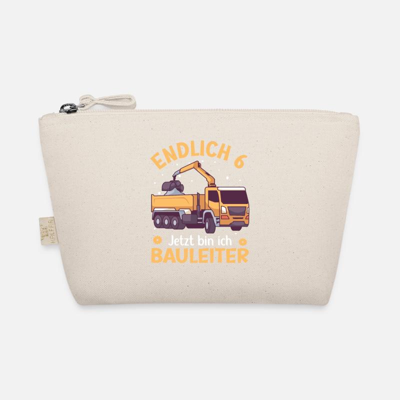 6. Geburtstag Junge Kipper Design Endlich 6 Bio-Täschchen