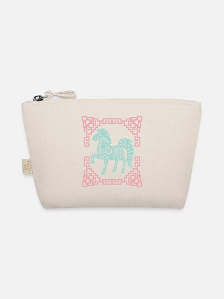Year of the Horse, Chinese Horoscope China - Organic Pouch - nature - Front