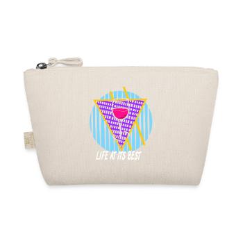 La vie à son meilleur Rétro Wine Lover Vapor Wave - Trousse biologique - nature - Devant
