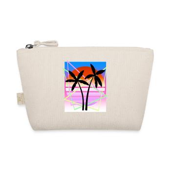 Cool Retro Palm Tree Island Vapor Wave Designs - Trousse biologique - nature - Devant