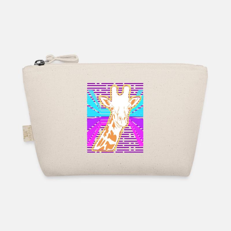 Awesome Giraffe Lover Vapor Wave Designs Organic Pouch