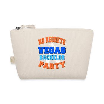 No Regrets Vegas Bachelor Party Vegas Wedding - Organic Pouch - nature - Front
