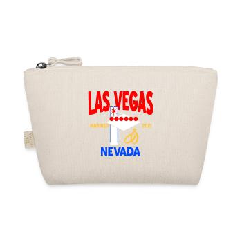 Las Vegas Nevada Married 2021 Retro Vegas Wedding - Bio-Täschchen - Natur - Vorne
