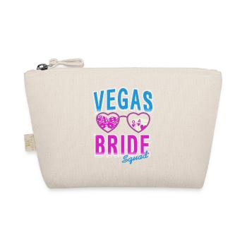 Cute Retro Vegas Bride Squad Vegas Wedding T-Shirt - Organic Pouch - nature - Front