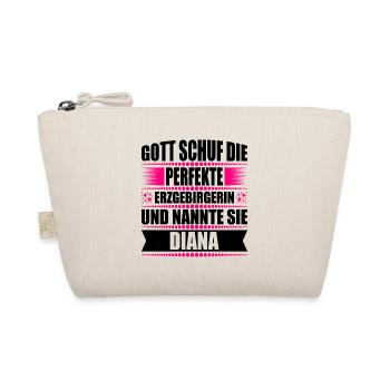 Erzgebirge Frau Namen Sachsen Diana - Bio-Täschchen - Natur - Vorne