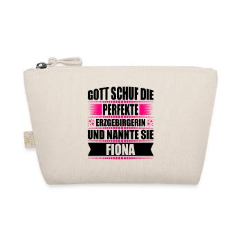 Erzgebirge Frau Namen Sachsen Fiona - Bio-Täschchen - Natur - Vorne
