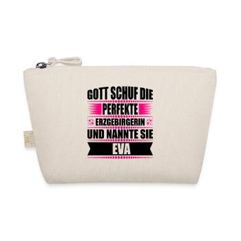 Erzgebirge Frau Namen Sachsen Eva - Bio-Täschchen - Natur - Vorne