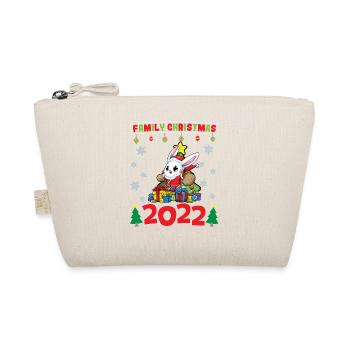 Noël en famille 2022 Drôle d’amoureux de Noël assorti - Trousse biologique - nature - Devant