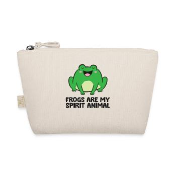 Les grenouilles sont mon âme animal Grenouilles d’amour - Trousse biologique - nature - Devant